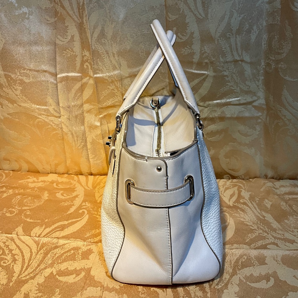 Coach satchel bag, white leather with strap detailing.   B2Bc - Picture 8 of 8